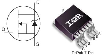 IRLS3034-7PPbF, 40V Single N-Channel HEXFET Power MOSFET