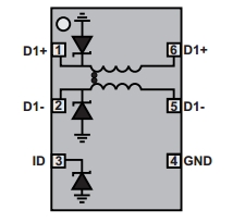 ECMF02-3HSM6, Синфазный фильтр с электростатической защитой для интерфейсов MHL/USB 2.0/USB 3.0 