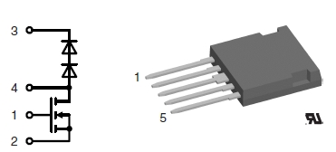 FMD40-06KC, Силовой MOSFET модуль, быстровосстанавливающийся обратный диод, повышающая конфигурация
