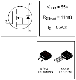 IRF1010NS, HEXFET Power MOSFETs Discrete N-Channel