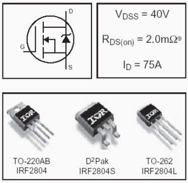 IRF2804, HEXFET Power MOSFETs Discrete N-Channel