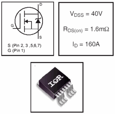 IRF2804S-7P, HEXFET Power MOSFETs Discrete N-Channel