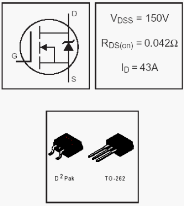 IRF3415L, HEXFET Power MOSFETs Discrete N-Channel