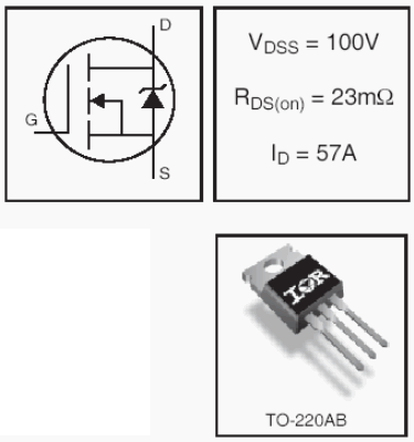 IRF3710, HEXFET Power MOSFETs Discrete N-Channel