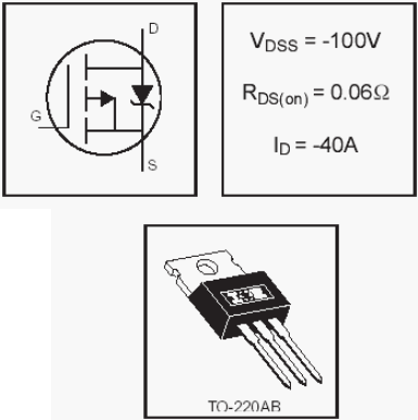 IRF5210, HEXFET Power MOSFETs Discrete P-Channel