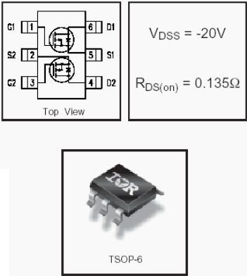 IRF5850, HEXFET Power MOSFETs Dual P-Channel