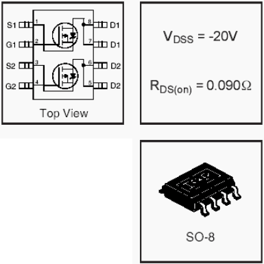 IRF7304, HEXFET Power MOSFETs Dual P-Channel