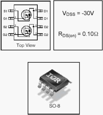 IRF7306Q, HEXFET Power MOSFETs Dual P-Channel