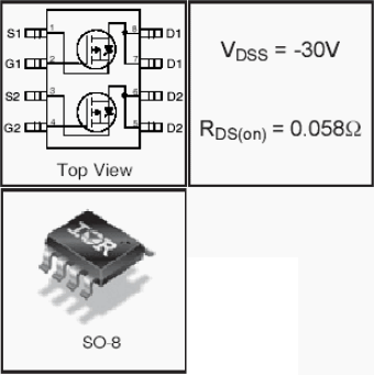IRF7316QPBF, HEXFET Power MOSFETs Dual P-Channel