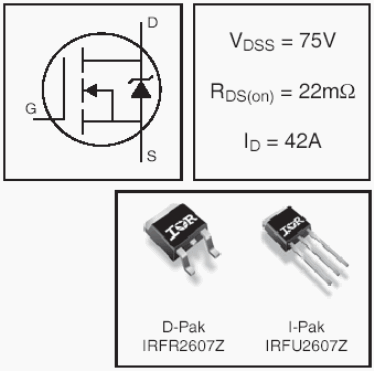 IRFR2607Z, HEXFET Power MOSFETs Discrete N-Channel
