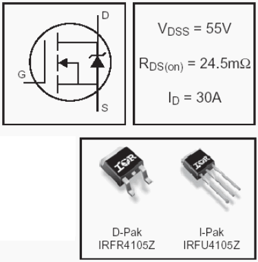 IRFR4105Z, HEXFET Power MOSFETs Discrete N-Channel