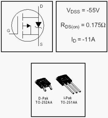 IRFR9024N, HEXFET Power MOSFETs Discrete P-Channel