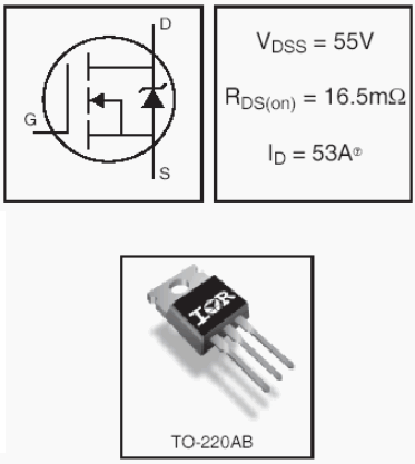 IRFZ46N, HEXFET Power MOSFETs Discrete N-Channel