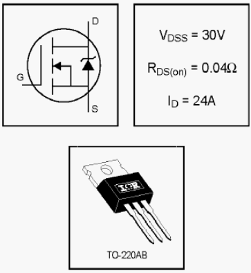 IRL2703, HEXFET Power MOSFETs Discrete N-Channel