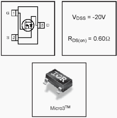 IRLML6302, HEXFET Power MOSFETs Discrete P-Channel