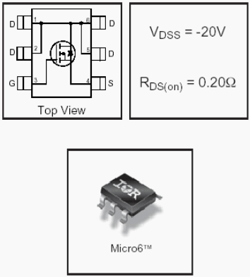 IRLMS6702, HEXFET Power MOSFETs Discrete P-Channel