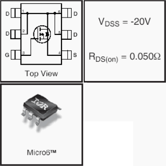 IRLMS6802, HEXFET Power MOSFETs Discrete P-Channel