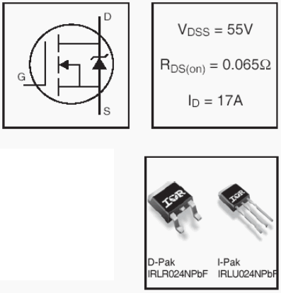 IRLR024N, HEXFET Power MOSFETs Discrete N-Channel