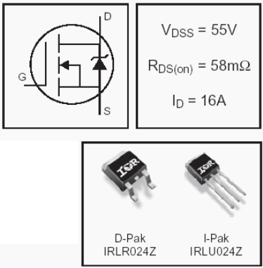 IRLR024Z, HEXFET Power MOSFETs Discrete N-Channel