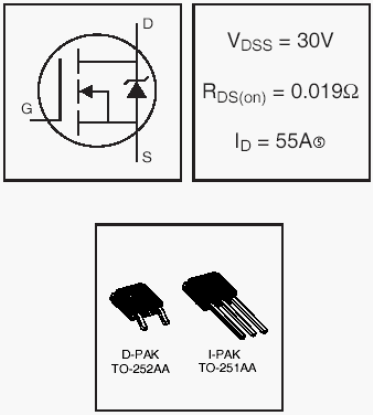 IRLR3103, HEXFET Power MOSFETs Discrete N-Channel