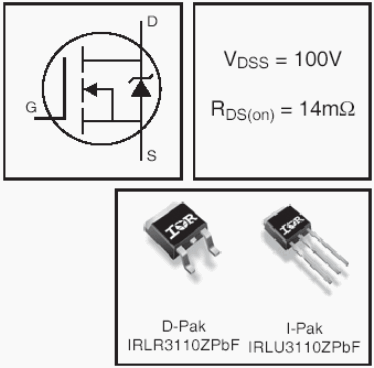 IRLR3110ZPBF, HEXFET Power MOSFETs Discrete N-Channel
