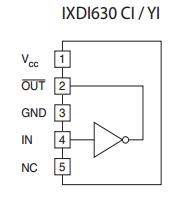 IXDI630, 30А, одноканальные, ультрабыстрые драйверы MOSFET