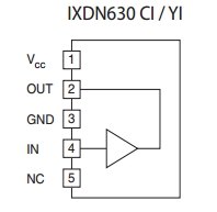 IXDN630, 30А, одноканальные, ультрабыстрые драйверы MOSFET