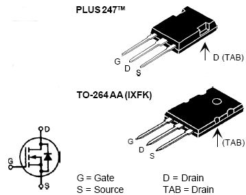 IXFK180N07, N-канальный силовой MOSFET транзистор со встроенным быстрым диодом (HiPerFET)