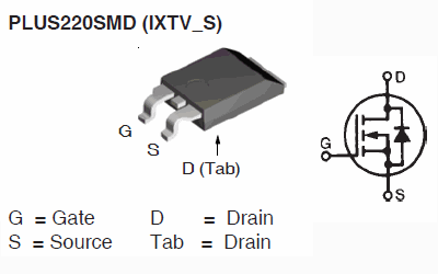 IXTV03N400S, N-канальный высоковольтный силовой MOSFET-транзистор, 4000 В, 0.3 А