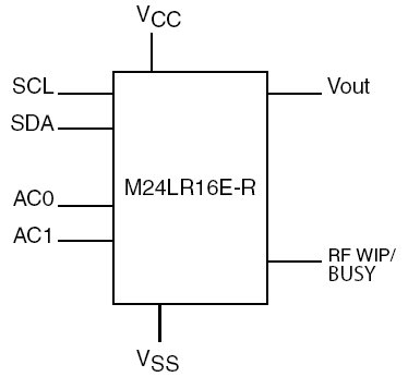 M24LR16E-R, 16Кб EEPROM с защитой пароля, двойным интерфейсом и фукнкцией аккумуляции энергии 
