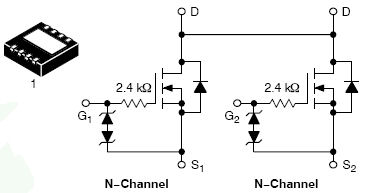 NTLTD7900ZR2, Power MOSFET 9 A, 20 V, Logic Level, N?Channel Micro8 Leadless