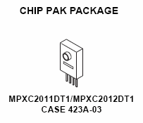 MPXC2011DT1, Компенсированный датчик давления, дифференциальный, 0...10 кПа