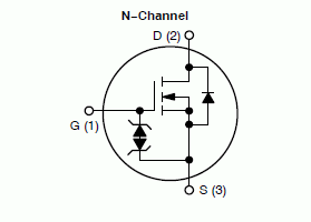NDF02N60Z, N-канальный силовой MOSFET 2 А, 600 В, 4 Ом