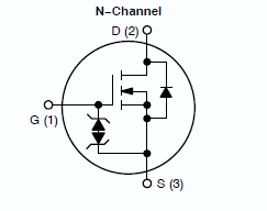 NDF06N62Z, N-канальный силовой MOSFET 6 А, 620 В, 0.98 Ом