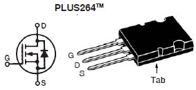 IXFB44N100Q3, N-канальный силовой MOSFET транзистор со встроенным быстрым диодом (HiPerFET)