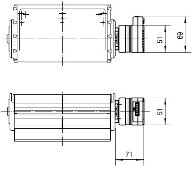 QL4/0010-2212, Тангенциальный вентилятор постоянного тока серии QL4