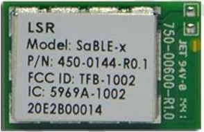 SaBLE-x, Интеллектуальный модуль Bluetooth LE с рабочей частотой 2.4 ГГц и встроенным прикладным процессором