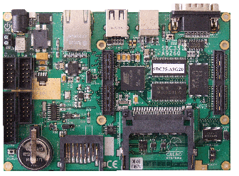 SBC35-A9G20-C01, Встраиваемый компьютер на базе микроконтроллера AT91SAM9G20 400МГц, 256МБайт NAND Flash, 64Мбайт SDRAM, 64Кбит SPI EEPROM