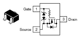 2N7002W, Small Signal MOSFET 60 V, 340 mA, Single, N?Channel, SC?70
