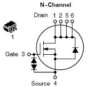 NTJS4405N, Small Signal MOSFET 25 V, 1.2 A, Single, N?Channel, SC?88