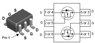 FDG6335N, 20V N-Channel PowerTrench MOSFET