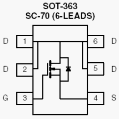 Si1450DH, N-Channel 8-V (D-S) MOSFET