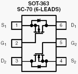 Si1902DL, Dual N-Channel 2.5-V (G-S) MOSFET
