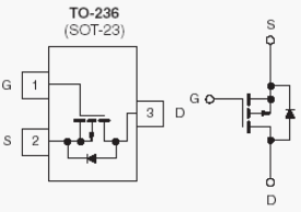 Si2305ADS, P-Channel 8-V (D-S) MOSFET