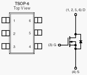 Si3442BDV, N-Channel 2.5-V (G-S) MOSFET