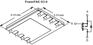 Si7461DP, P-Channel 60-V (D-S) MOSFET