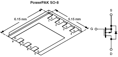 Si7469DP, P-Channel 80-V (D-S) MOSFET