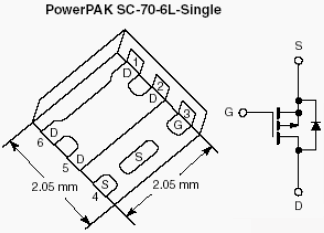 SiA413DJ, P-Channel 12-V (D-S) MOSFET