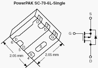 SiA417DJ, P-Channel 8-V (D-S) MOSFET