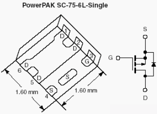SiB417DK, P-Channel 1.2-V (G-S) MOSFET
